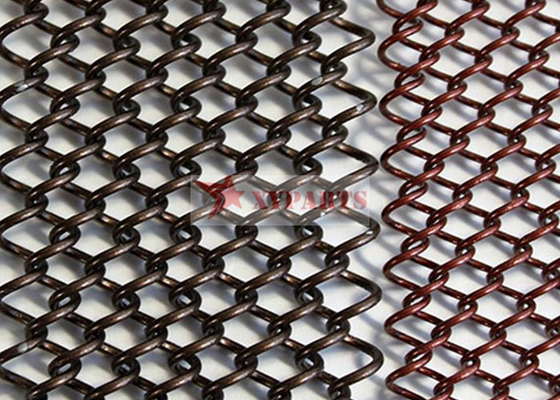 Draperie acier-cuivre inoxydable en aluminium Mesh For Interior Decoration de bobine en métal