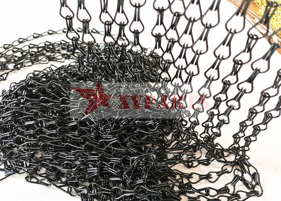 Chaînes accrochantes anodisées de double porte en aluminium légère de crochet