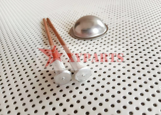 Soudure basse en aluminium Pin With Copper Plated Nail bimétallique de décharge du condensateur M3