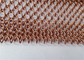 Décoration en aluminium d'hôtel de Mesh Curtain Copper Color For en métal de maillon de chaîne