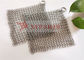 Type carré rond fil Mesh Stainless Steel Chainmail Scrubber