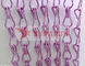 Maillon de chaîne en aluminium décoratif de double crochet coloré Mesh For Shower Curtain