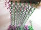 Maillon de chaîne en aluminium décoratif de double crochet coloré Mesh For Shower Curtain
