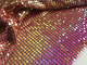 Tissu métallique de paillette d'ODM de couleur multi douce pour la décoration de partie de vêtement